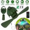 Portable Camping Ceiling LED Fan 10400mAh USB Battery Powered Hanging Tent Lantern Fan Power Bank with 3 Fan Speed 3 Light Brightness Smart Timer Disp