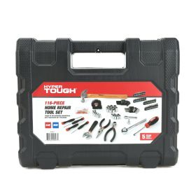Hyper Tough 116pc Home Repair Tool Set, New, 11inX13inX3in 6.06lb