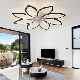 35.4In Ceiling Fan with Lights, Remote Control 3 Color Temperatures,6 Gear wind Speed Fan Light