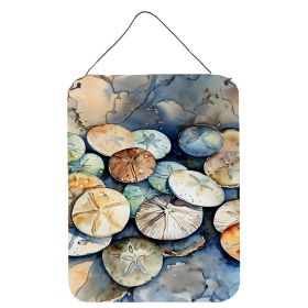 NEW Sand Dollars Wall or Door Hanging Prints Aluminum Metal Sign Kitchen Wall Bar Bathroom Plaque Home Decor Front Door Plaque, 12x16, Multicolor