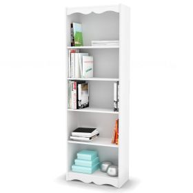 Modern 3-Shelf Bookcase in Espresso Wood Finish