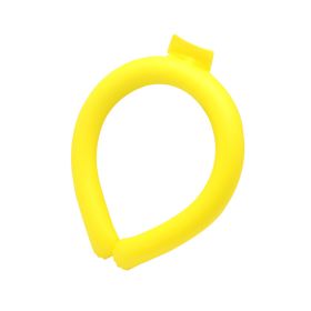 Cooling Neck Hanging Ice Ring Outdoor Sports (Option: Yellow 18℃)