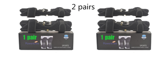High Quality Knee Brace Patella Booster Spring Knee Brace Support For Mountaineering Squat Sports Knee Booster (Option: Black box 2 pairs)