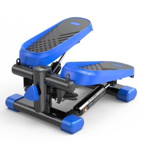 Home Office Exercise 330LBS Capacity Mini Stepper With Resistance Bands And LCD Monitor (Option: Blackblue)
