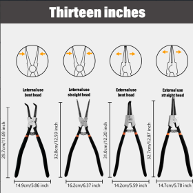 13 Inch Snap Spring Pliers 4-piece Set SKQ-013 (Option: SKQ013)