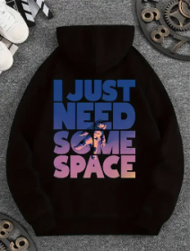 Printed Sweatshirt (Option: Black-2XL)