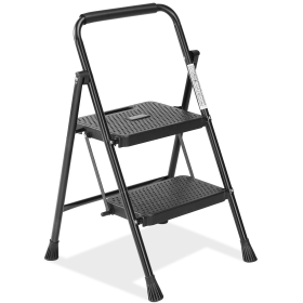 Household Portable 3-layer Step Ladder, With Safety Buckle Stable And Safe (Option: 2floors)