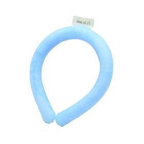 Cooling Neck Hanging Ice Ring Outdoor Sports (Option: Blue 28 ℃)