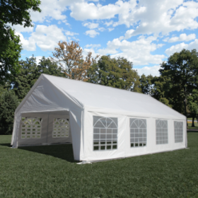20x30ft Heavy Duty Party Tents Wedding Tents Carports Gazebos Big Marquees Event Tents (Color: White)