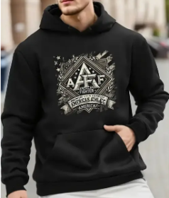Men's Printed Hoodie (Option: Black-2XL)