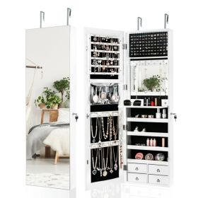 Multipurpose Storage Cabinet with 4 Drawers (Color: White)