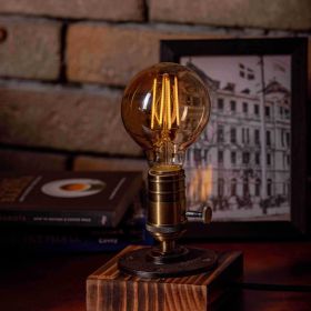 Edison steampunk Handmade Vintage Adjustable Pipe Lamp (Color: Bronze)
