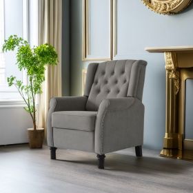 Redde Boo New Design Classic Dark Gray Waterproof Fabric Living Room Pull Button Sofa (Color: Light Gray)