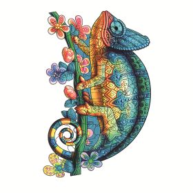 Each Piece Is Animal Shaped Christmas Gift Colorful Elephant Turtle Wooden Jigsaw Puzzles (Option: 13Style-A5)